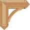 Ekena Millwork Thorton Arts and Crafts Rough Sawn Bracket w/ Offset Brace, Western Red Cedar, 8"W x 22"D x 22"H BKT0806X22X22THR03RWR - alternate 2